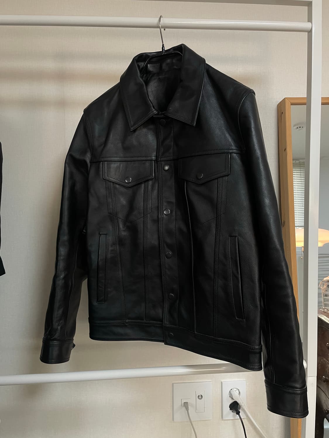 빈티지 카우레더 트러커 자켓  상품이미지1