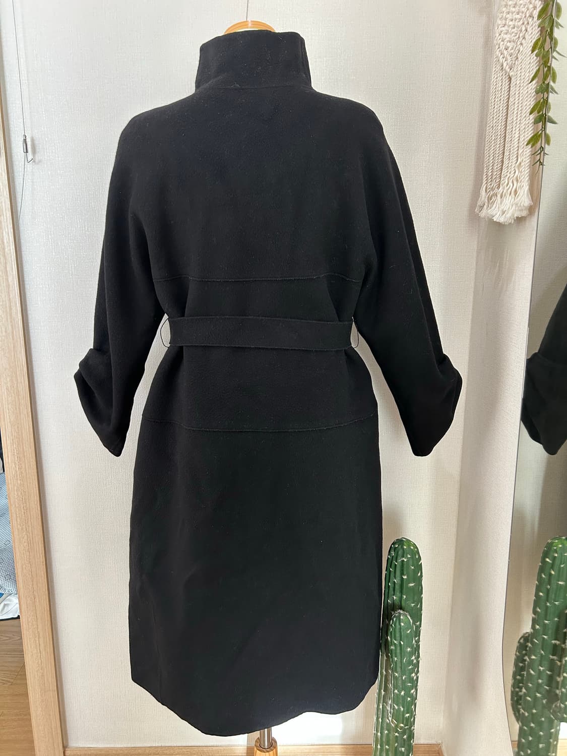 TIME 케시미어 블랙 코트 상품이미지4