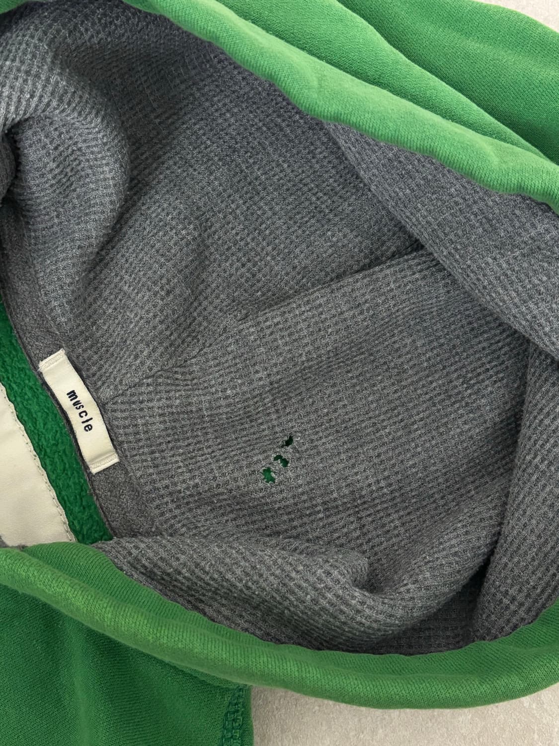 아베크롬비 슬림핏 그린 후드집업 상품이미지3