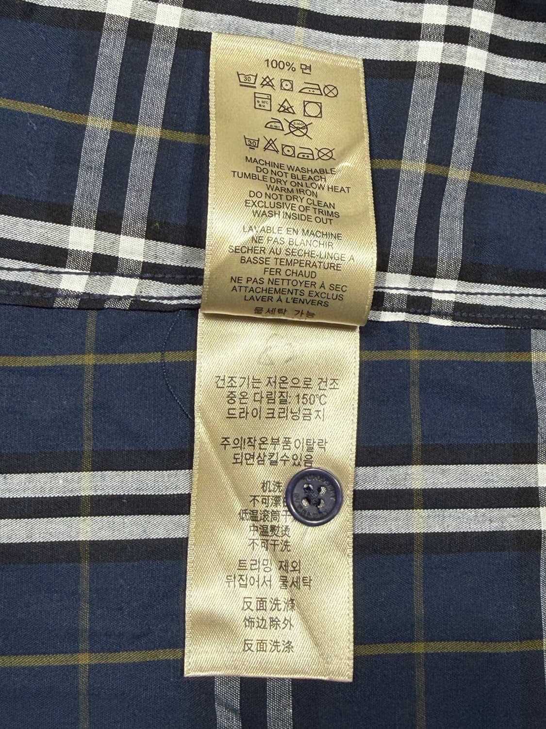 [XL]버버리 체크 남방 상품이미지6