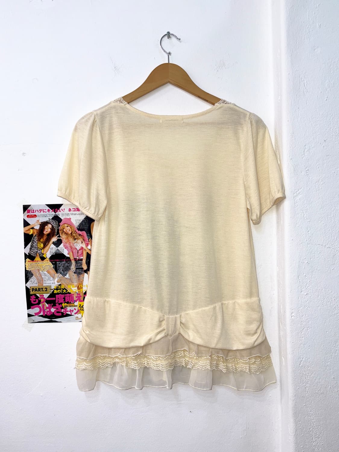 엑시즈팜 레이스 빈티지 티셔츠 상품이미지3