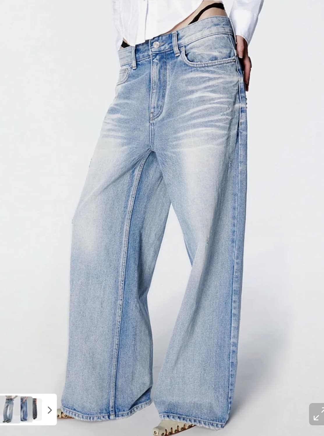 2000아카이브스 스나이더 와이드데님 01 사이즈 상품이미지1