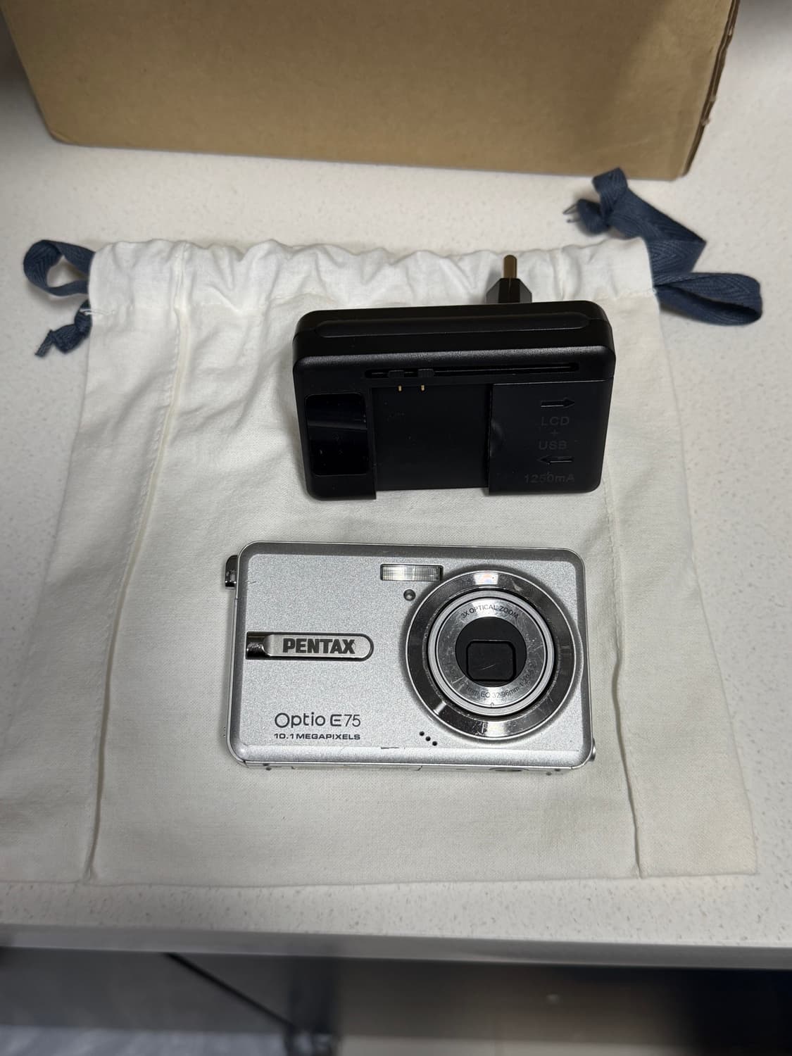 펜탁스 Optio E75 실버 카메라 상품이미지1