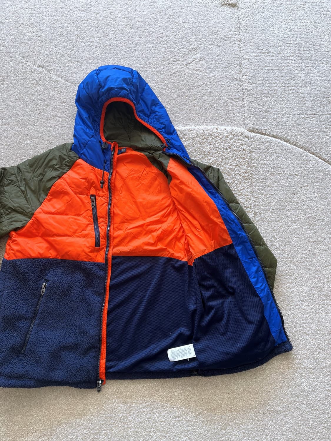 폴로 컬러 블록 플리스 자켓 (100-103) 상품이미지6