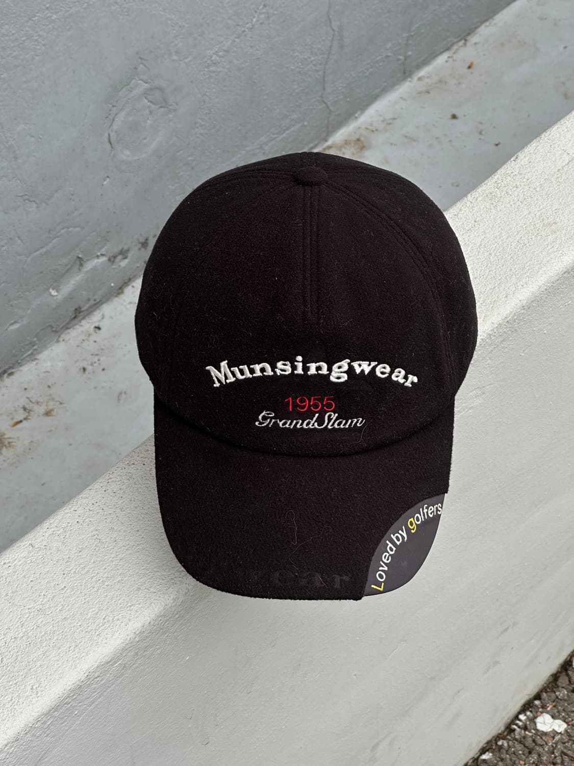 [M-L] 먼싱웨어 로고 플리스 볼캡 모자 골프 상품이미지1