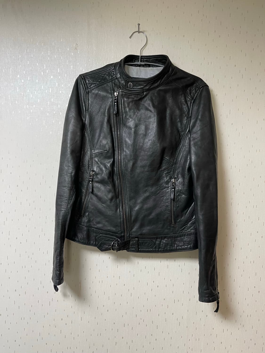 마시모뚜띠 정품 램스킨 양가죽 라이더자켓 S 상품이미지2