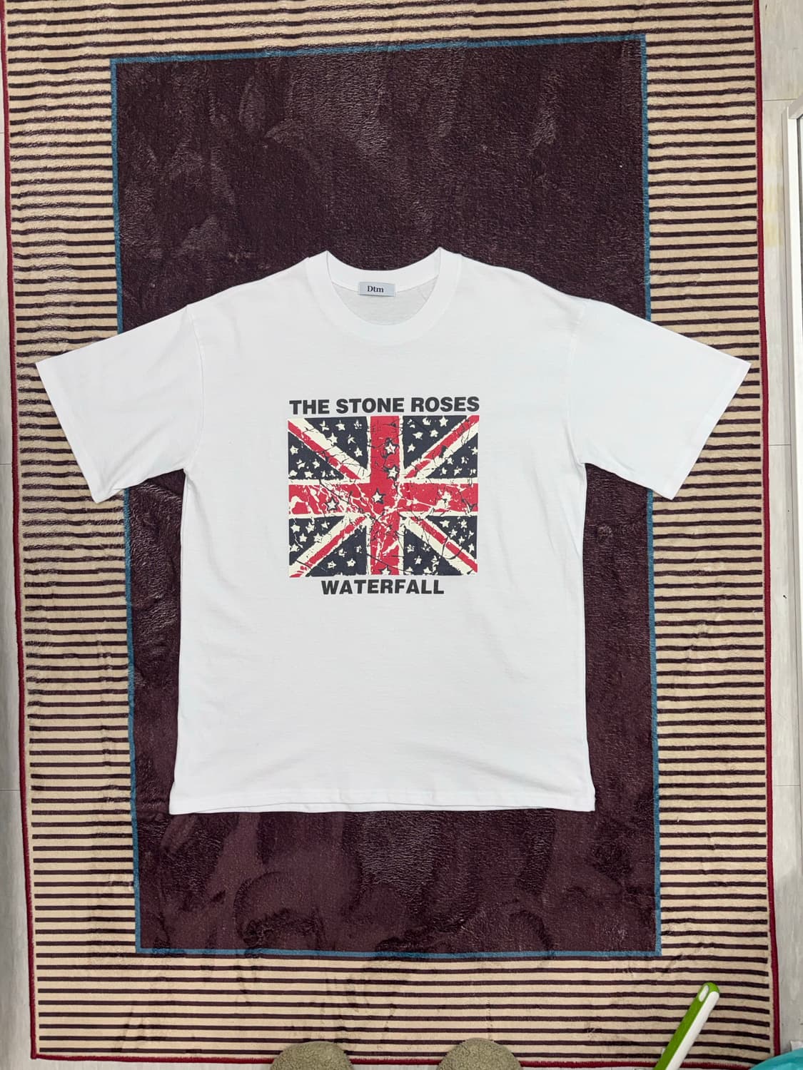 U.K oasis st damaged t-shirts (블랙/화이트) 상품이미지2
