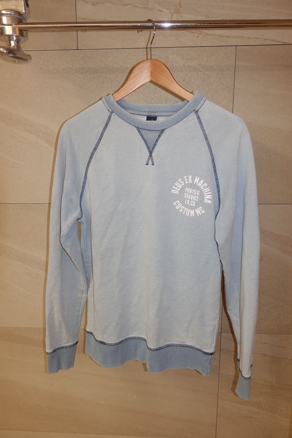 데우스 맨투맨 빈티지스카이블루 남자 S 상품이미지2