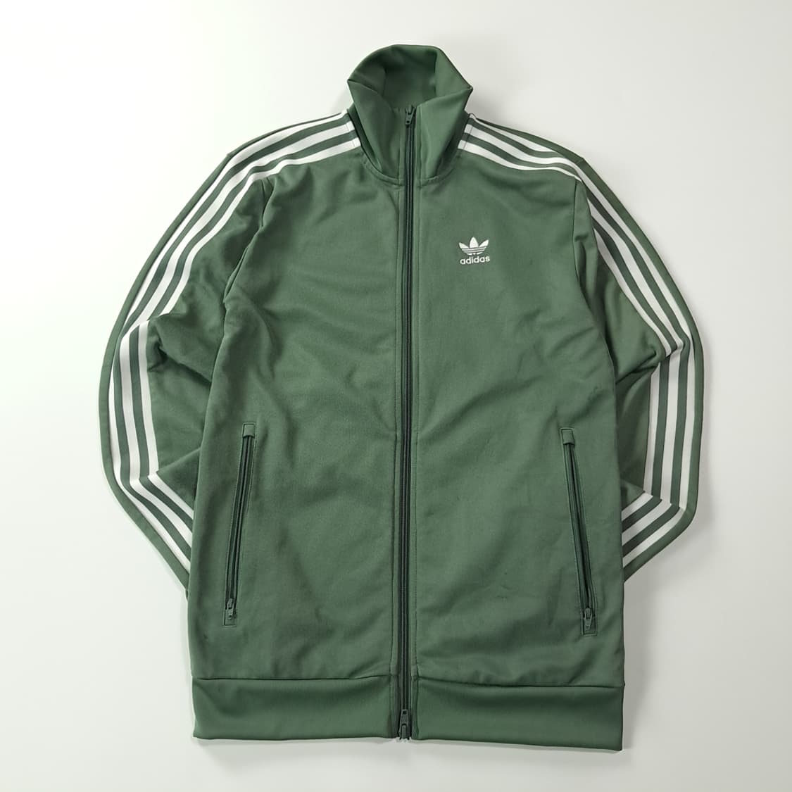 CK210 XS 아디다스 베켄바우어 투웨이 세이지그린 집업 자켓 상품이미지1