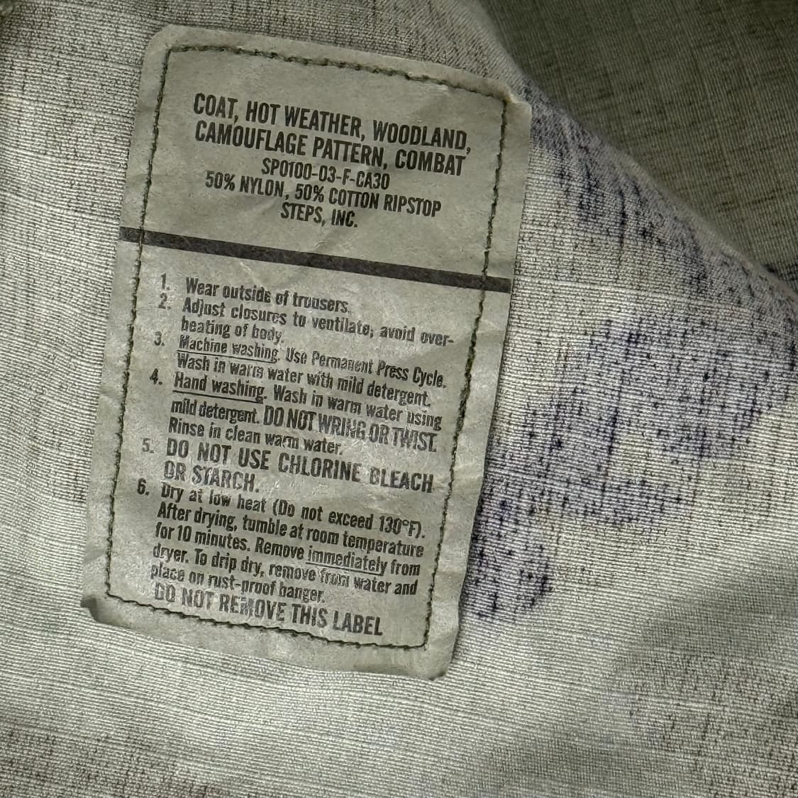 USA Army B.D.U regular 밀리터리 자켓 M 상품이미지3