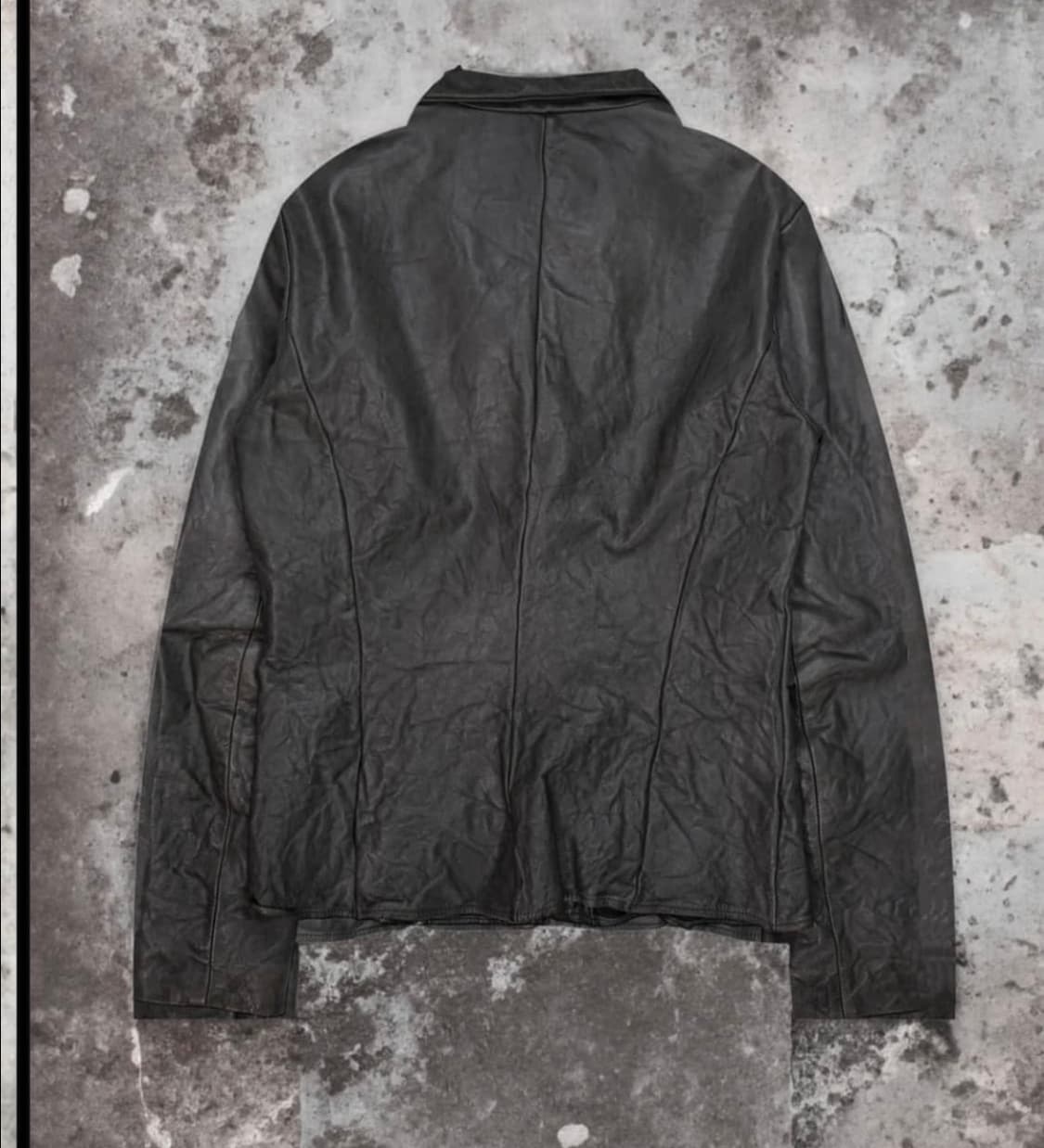 Carpe diem 드레이프 레더 셔츠 상품이미지3