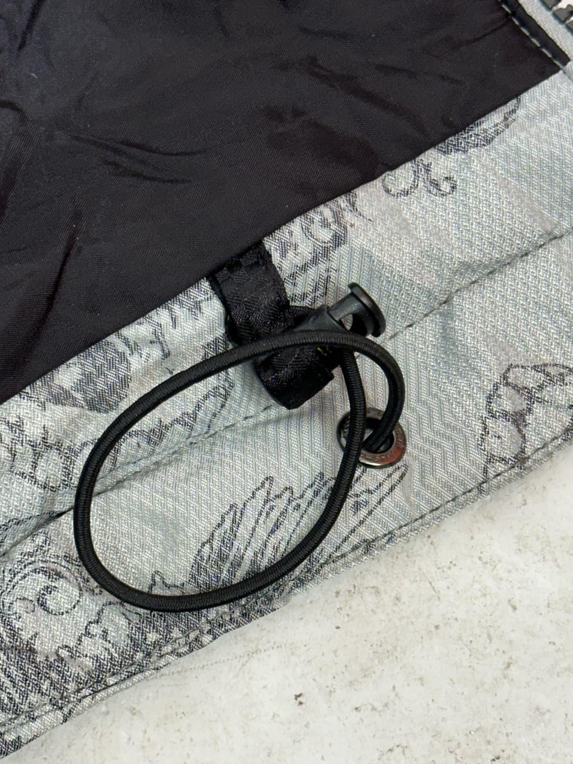 키스마크 일본 빈티지 그레이 패턴 오버핏 후드 바람막이 올드스쿨 점퍼 M 상품이미지9