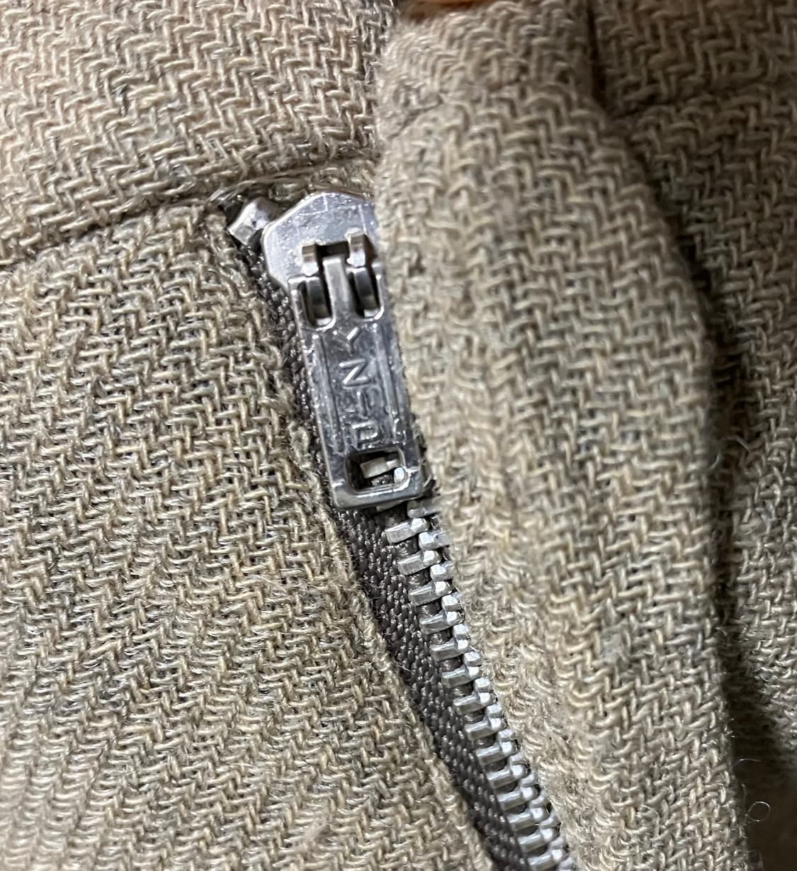 Beige wide wool slacks 상품이미지4