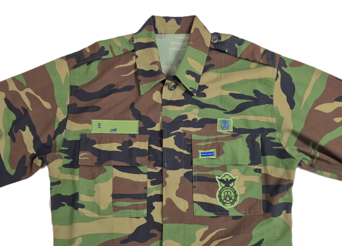 공군 구형 헌병 일병 후기형 하계 전투복 상의 자켓 (L) 상품이미지6