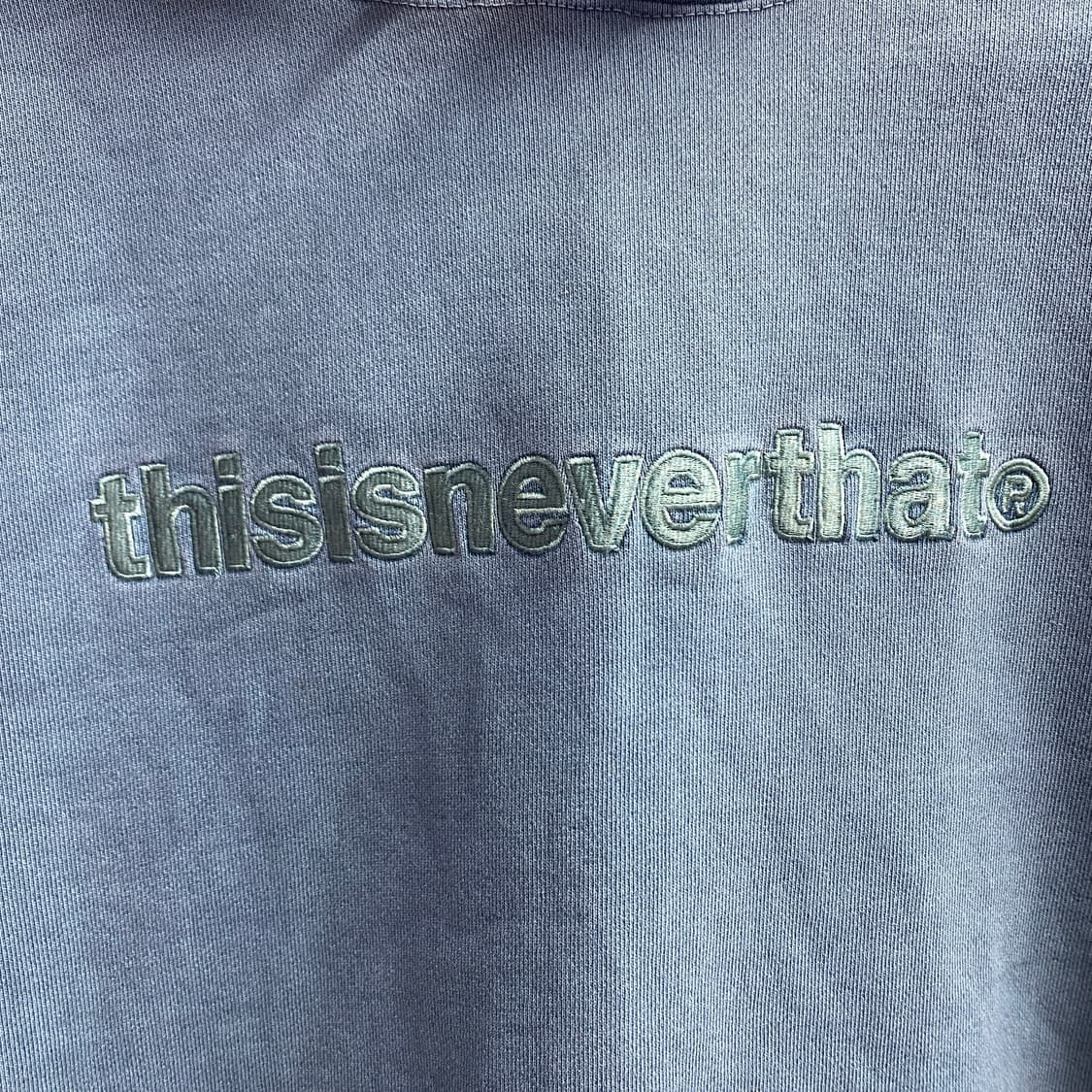 디스이즈네버댓 빅로고 라이트블루 후드티 B3924 상품이미지3