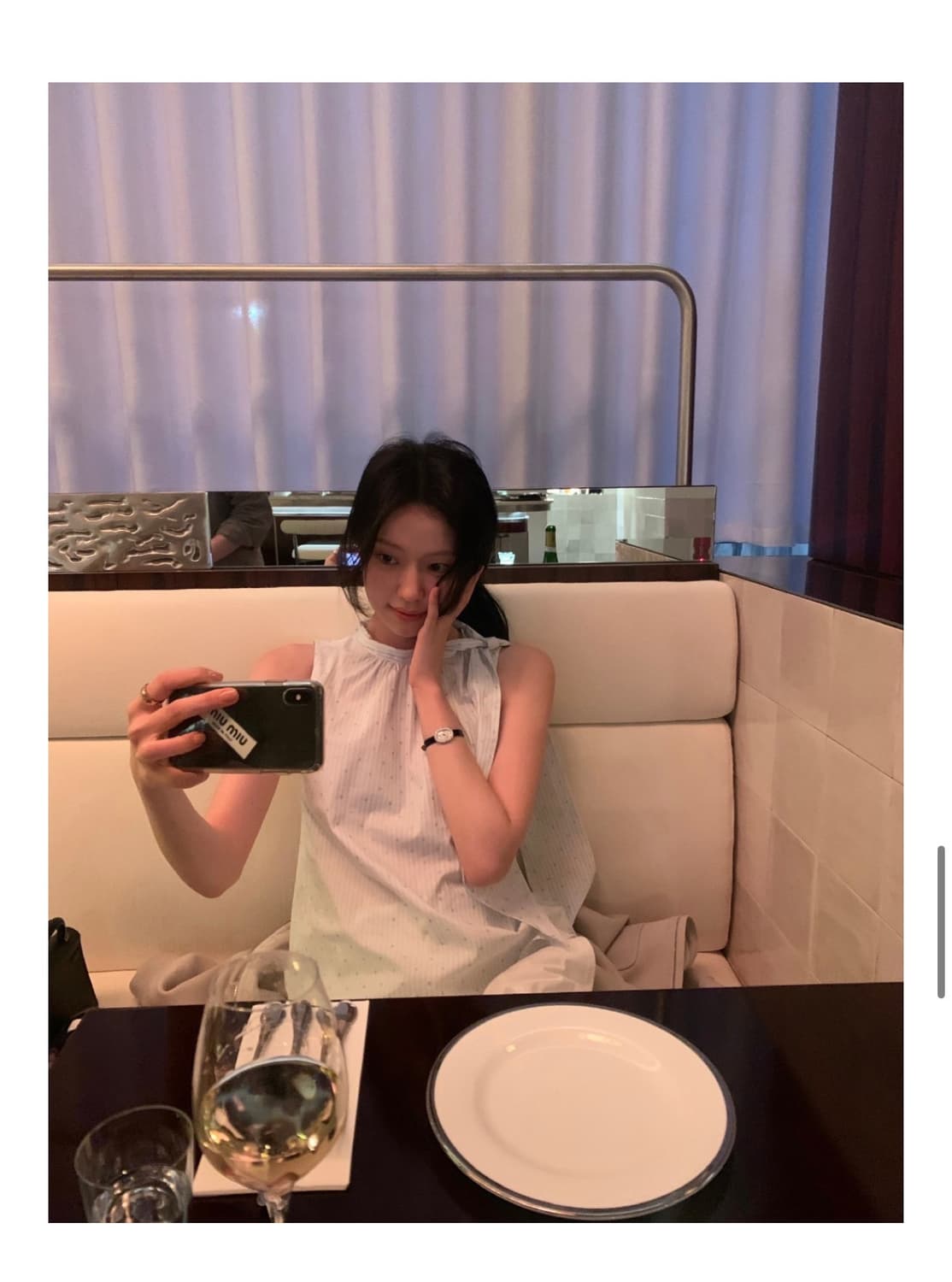 르플레인 셀리에 타이 블라우스 상품이미지6