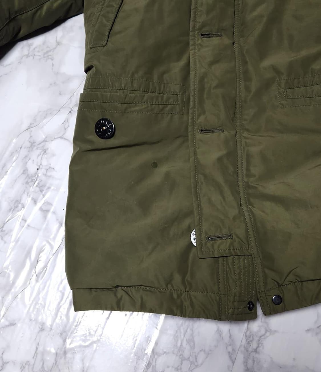 스톤아일랜드 다비드tc 카키 다운 롱 패딩 상품이미지10