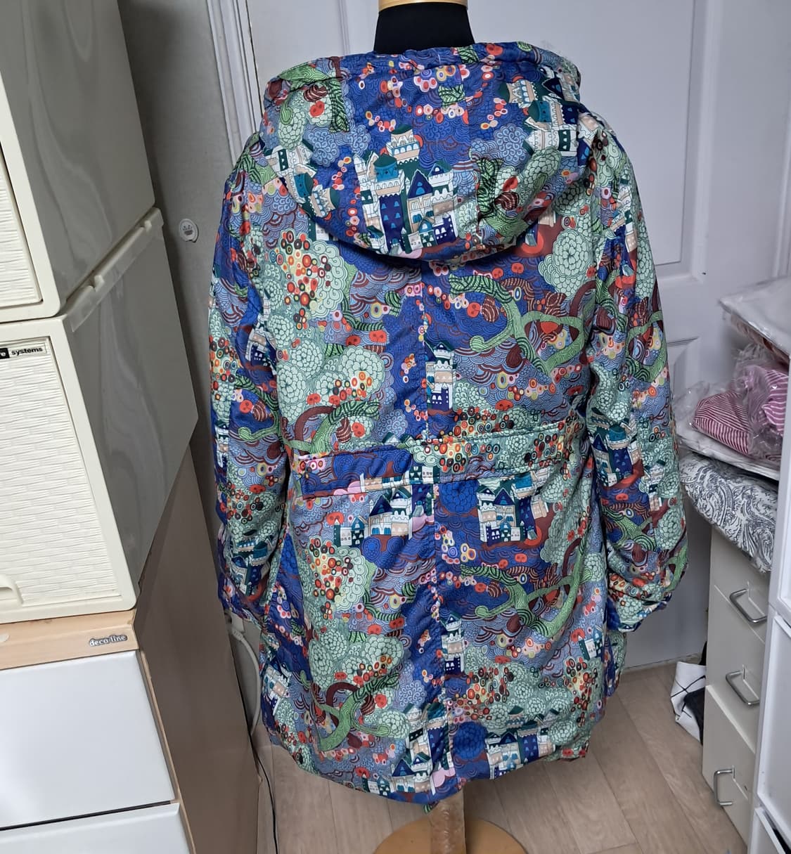 오일릴리 후드 점퍼 자켓 38(얇은 충전재있음)55~날씬66 상품이미지3