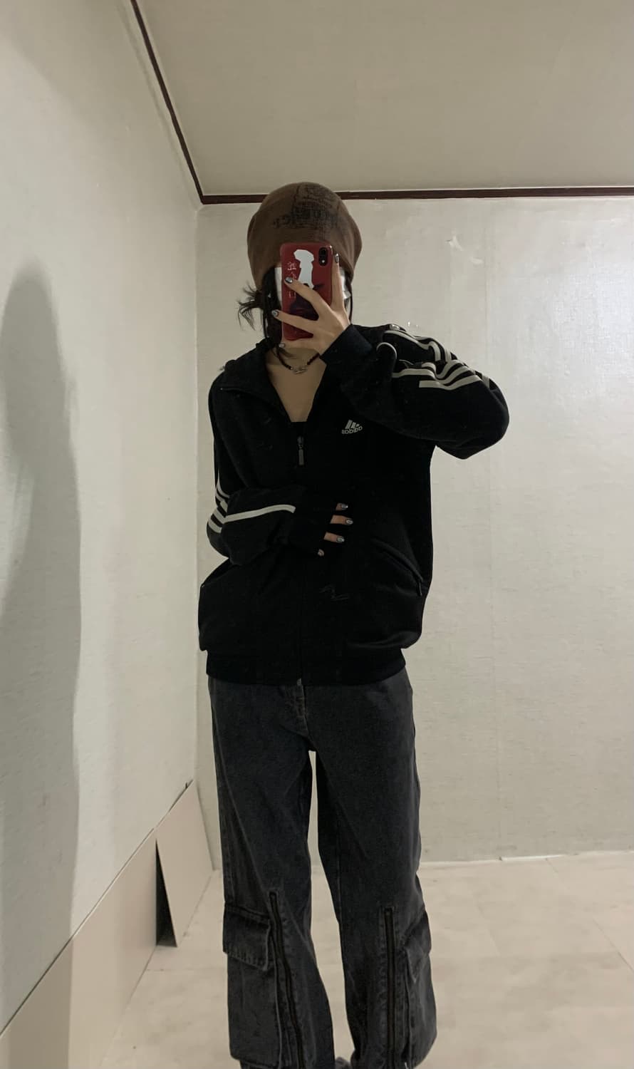  black soccer hood zip-up 상품이미지3