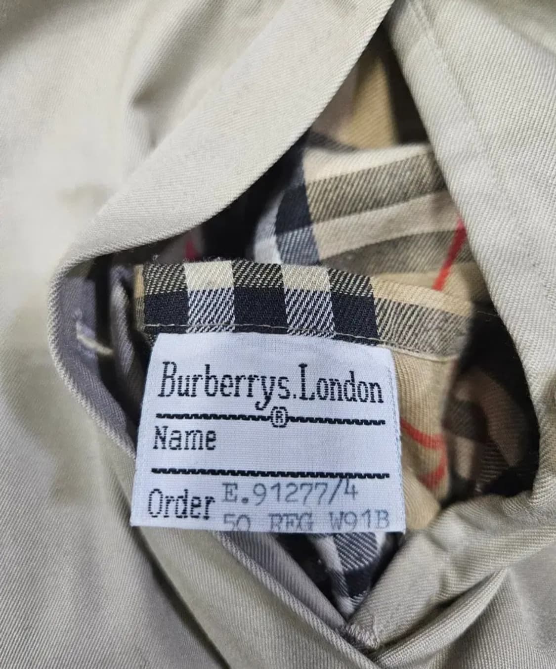버버리 구형 남성 트렌치 코트 상품이미지4