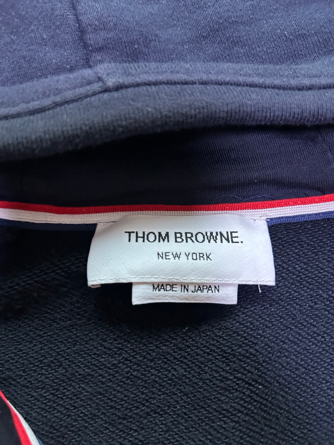 [3size] 톰브라운 사선완장 후드집업 네이비 상품이미지2