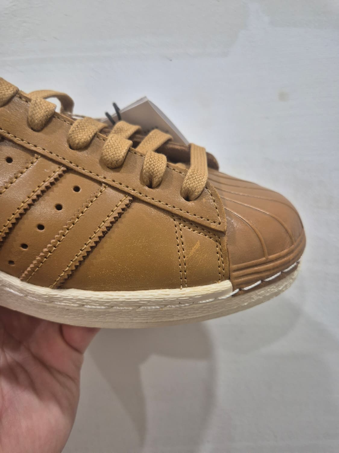 [새상품/260] 아디다스 슈퍼스타 82 서플라이어 컬러 크림 화이트 상품이미지5