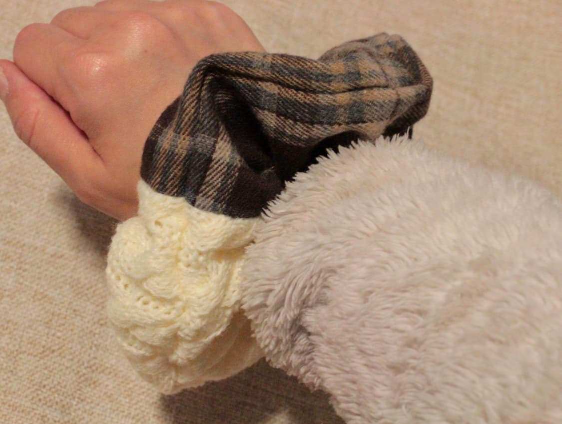 핸드메이드 모리걸 꽈배기니트 스크런치 상품이미지6