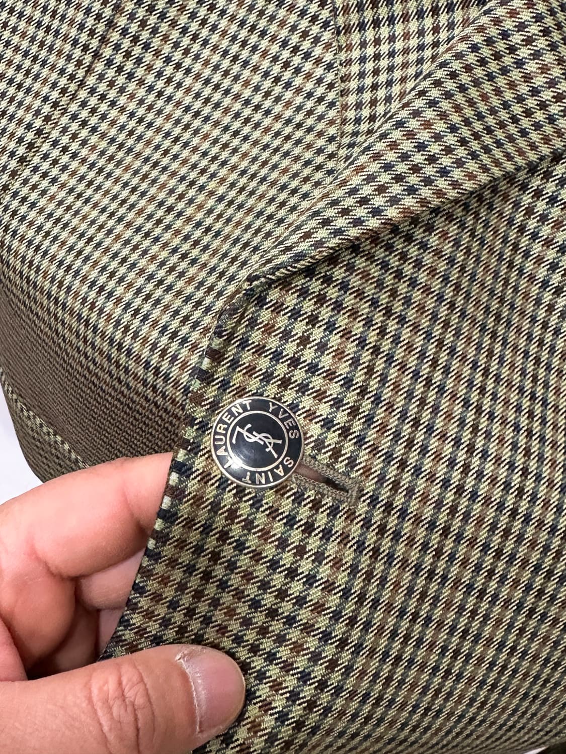 입생로랑 하운드체크 블레이저 상품이미지5