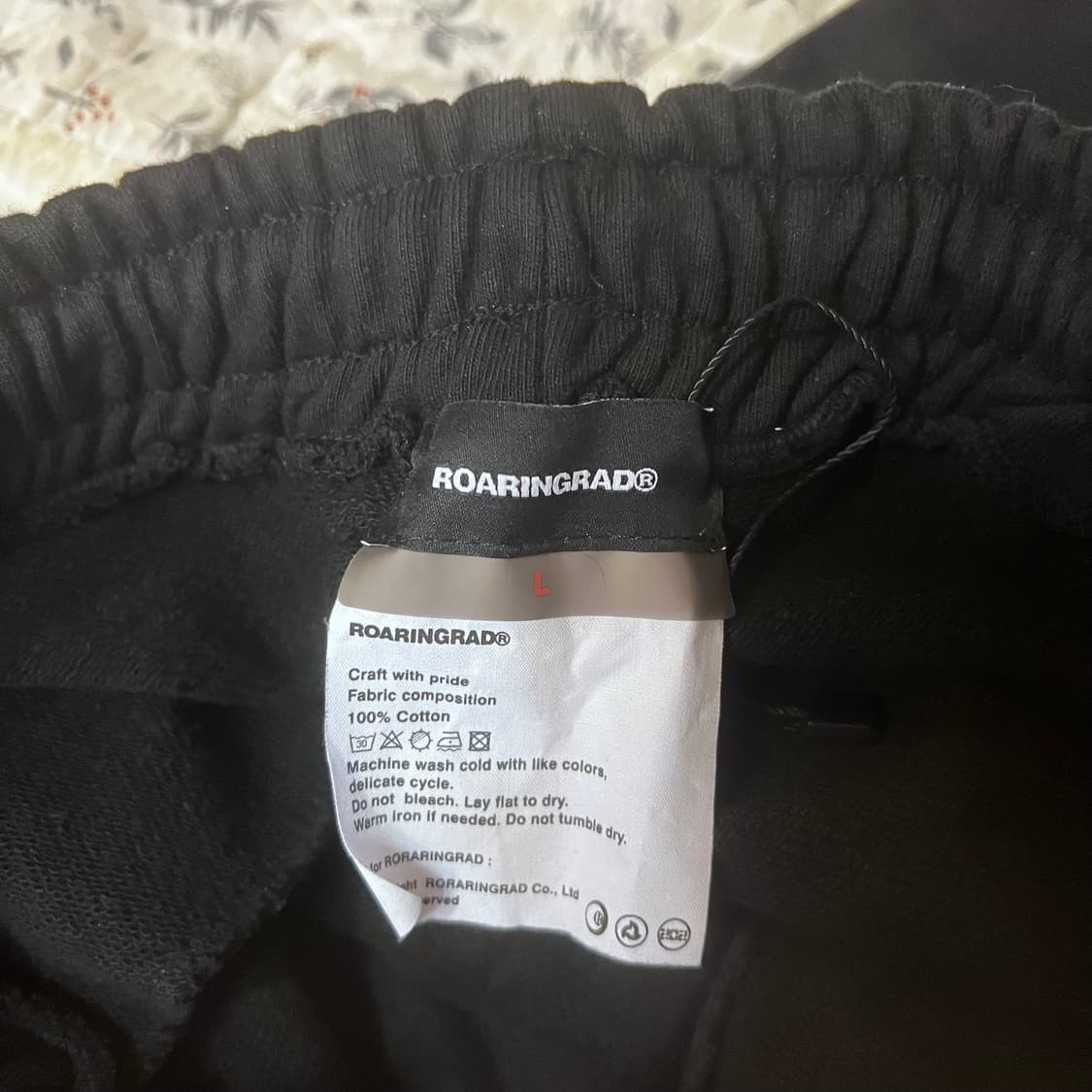 [L] 로어링가드 오블리크 지퍼 헤비 웨이트 팬츠 블랙 상품이미지7