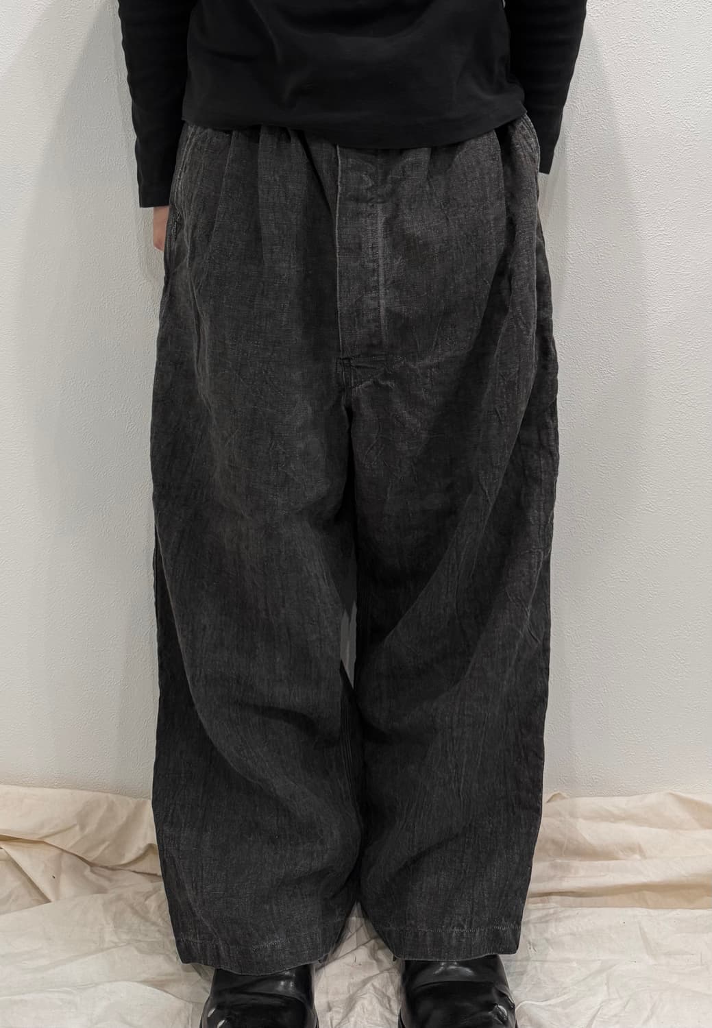 Kaval Sumi Dyed Linen Over Pants 2 상품이미지8