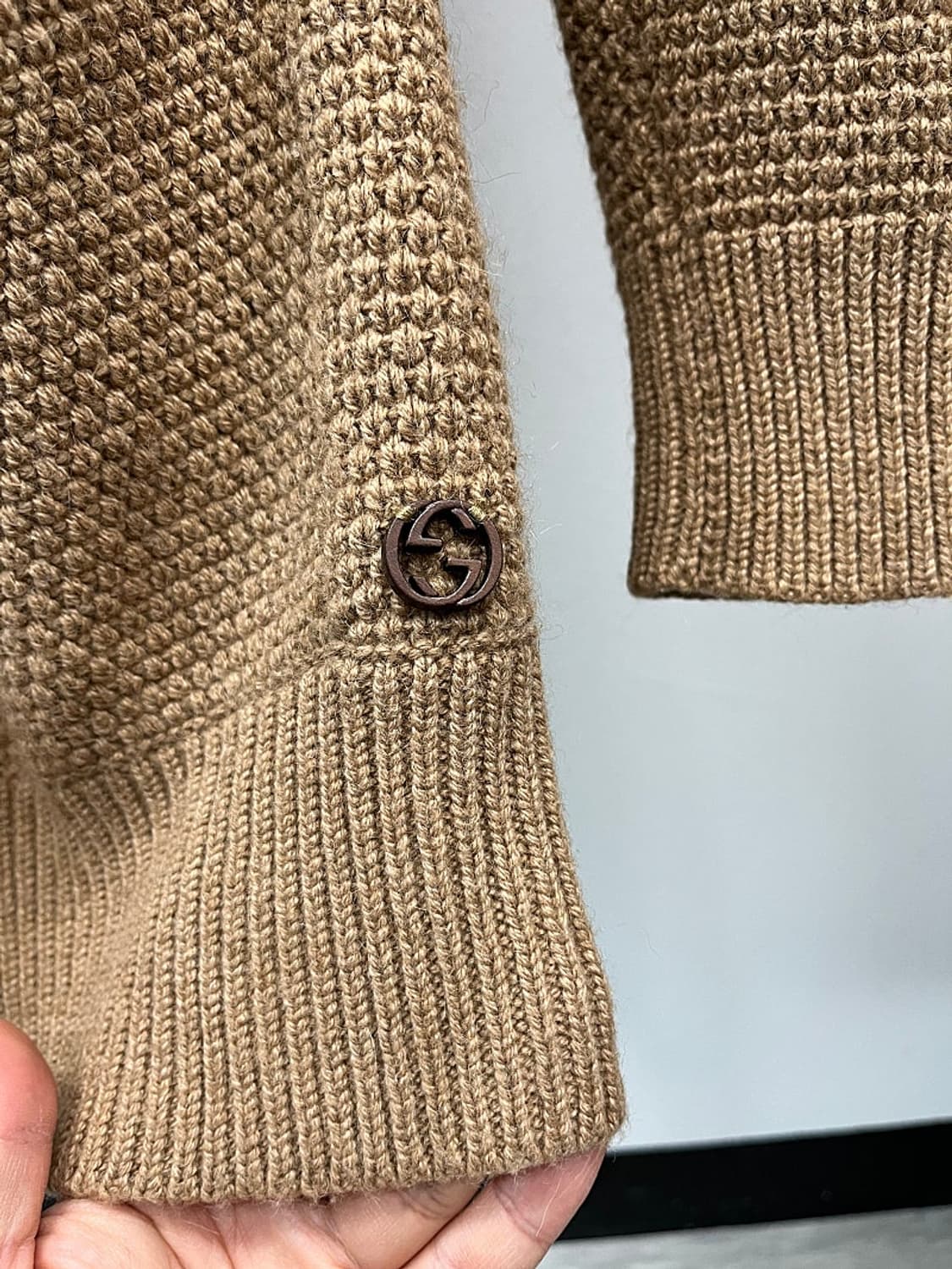 여) 구찌 카멜 와플 벨트가디건  상품이미지10