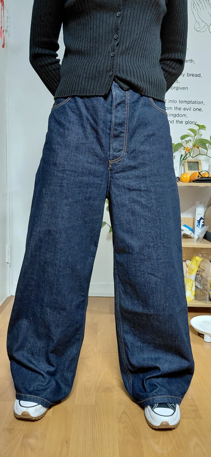 Magliano 마리아노 인디고(생지) 와이드레그 데님 M(무료배송) 상품이미지2