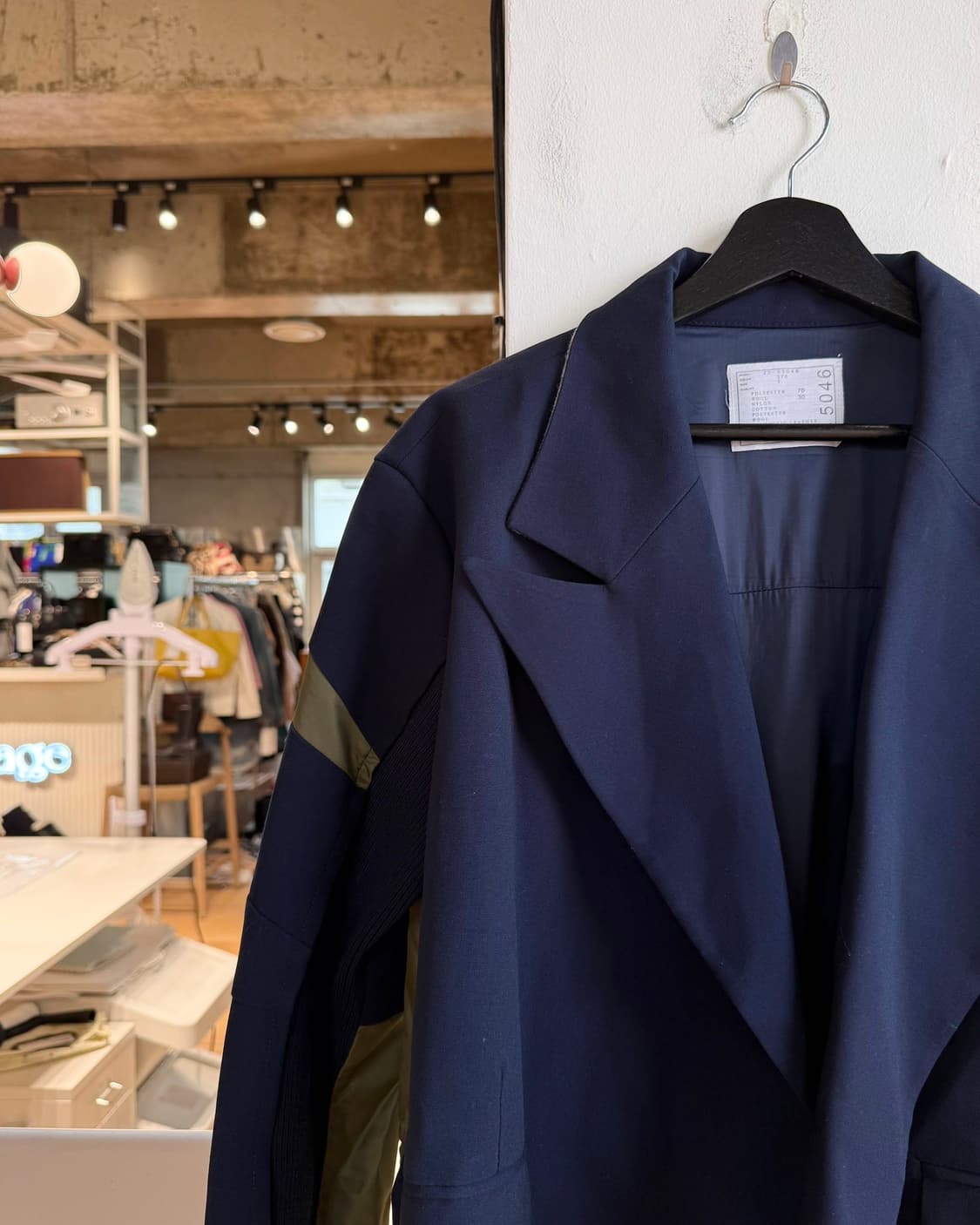 사카이 네이비 크롭 블레이저 자켓  상품이미지3