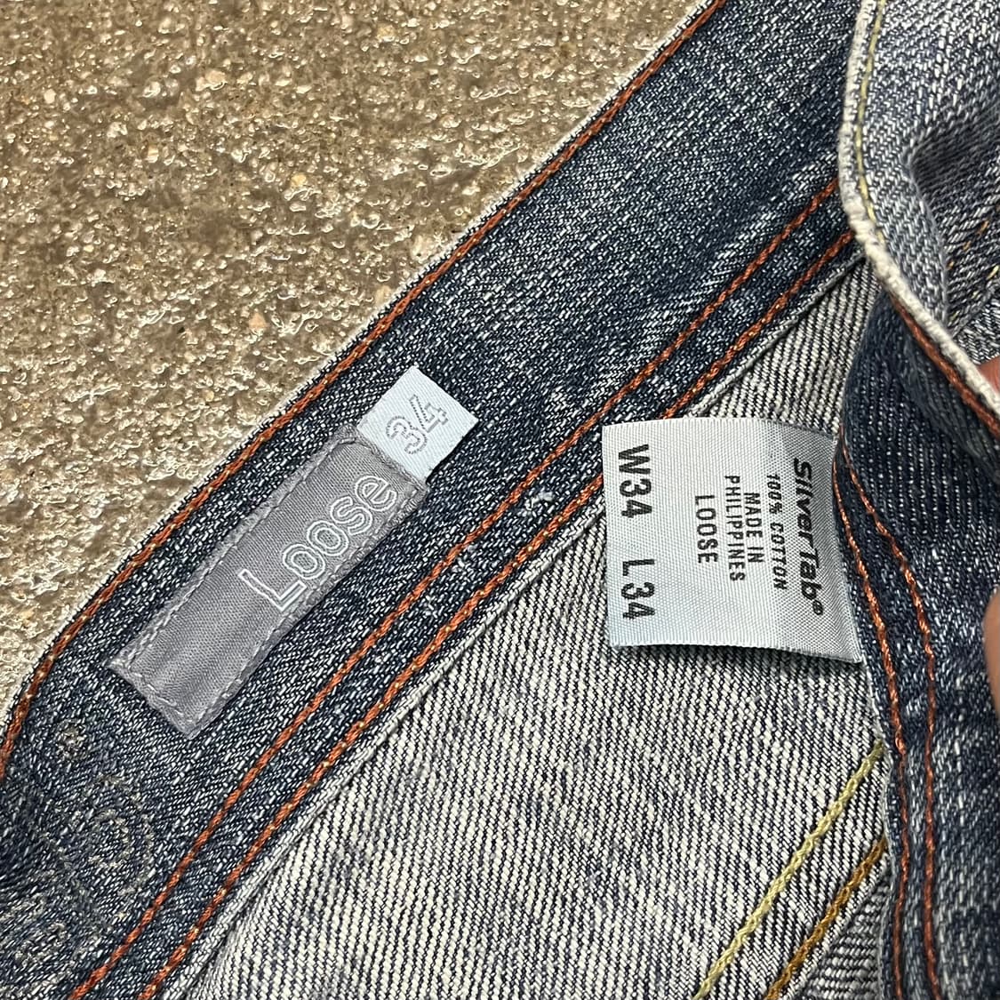 00s 리바이스 실버탭 루즈핏 데님 팬츠 (35“) 상품이미지6