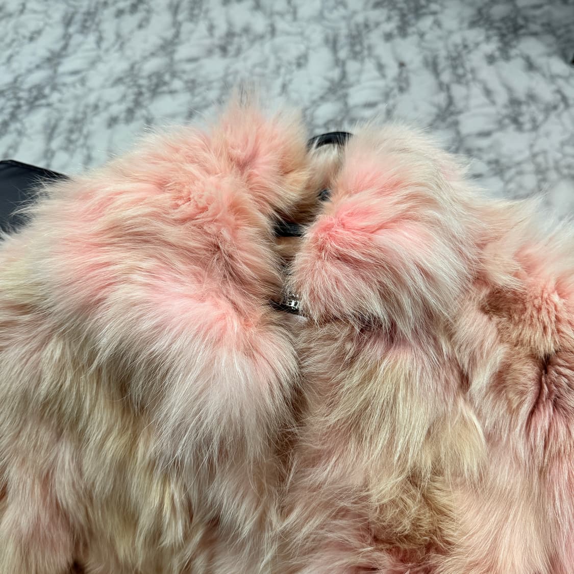 VTG 빈티지 100% 폭스 퍼 핑크 퍼 코트 상품이미지2