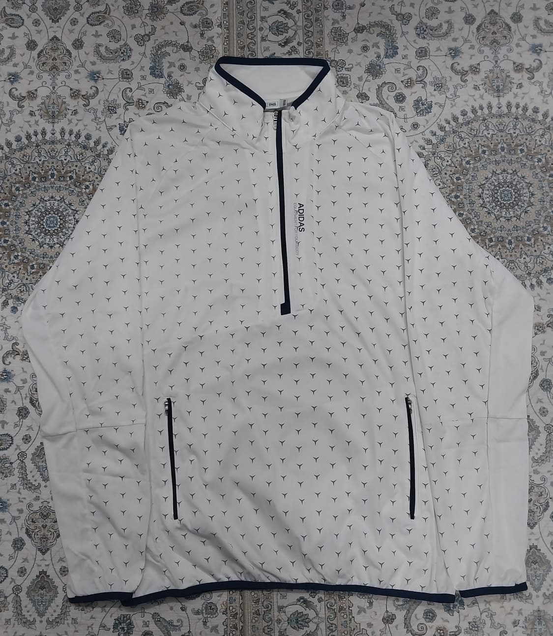 아디다스 도트 패턴 하프집업 바람막이 2XL 상품이미지1