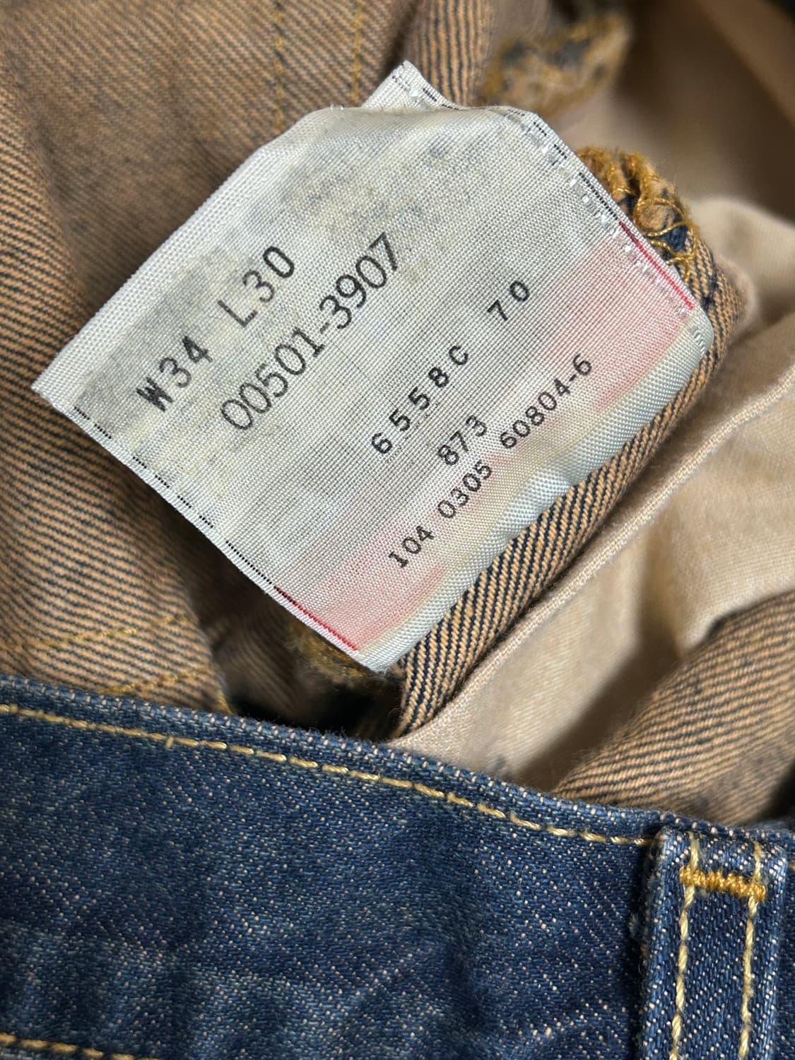 리바이스 00s 501xx 블랭크탭 데님팬츠 W34 L30 상품이미지9