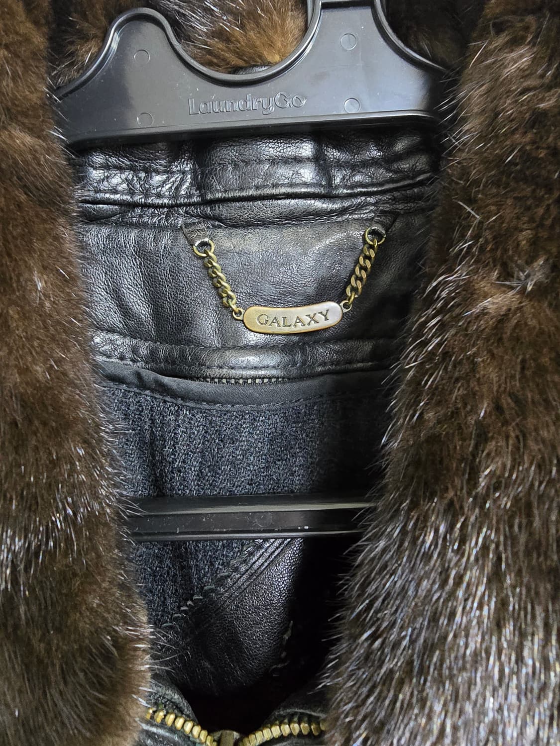 갤럭시 블랙 양가죽 점퍼 (1461) 상품이미지3