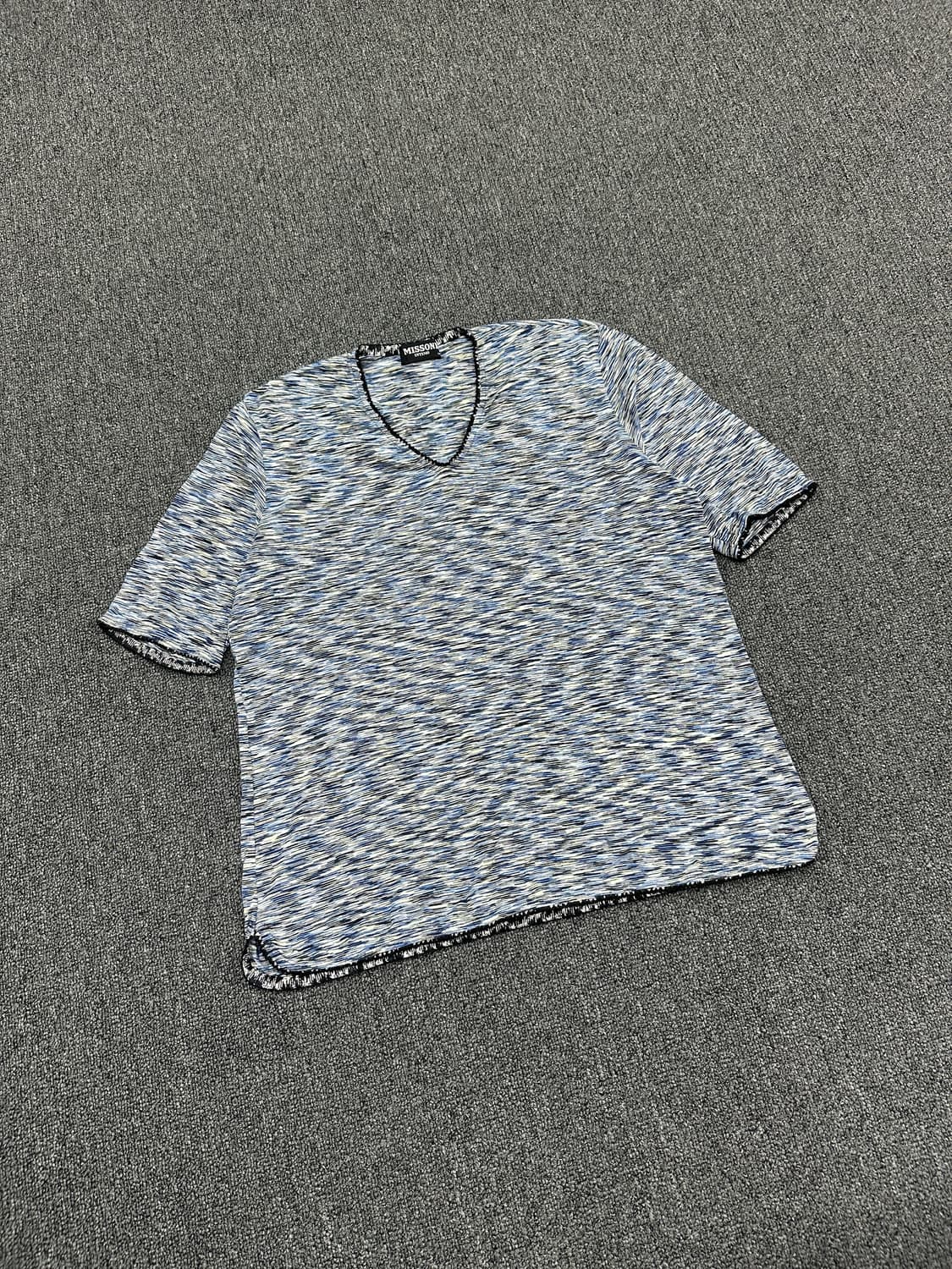 M) MISSONI INTIMO 미쏘니 브이넥 반팔 티셔츠 상품이미지1