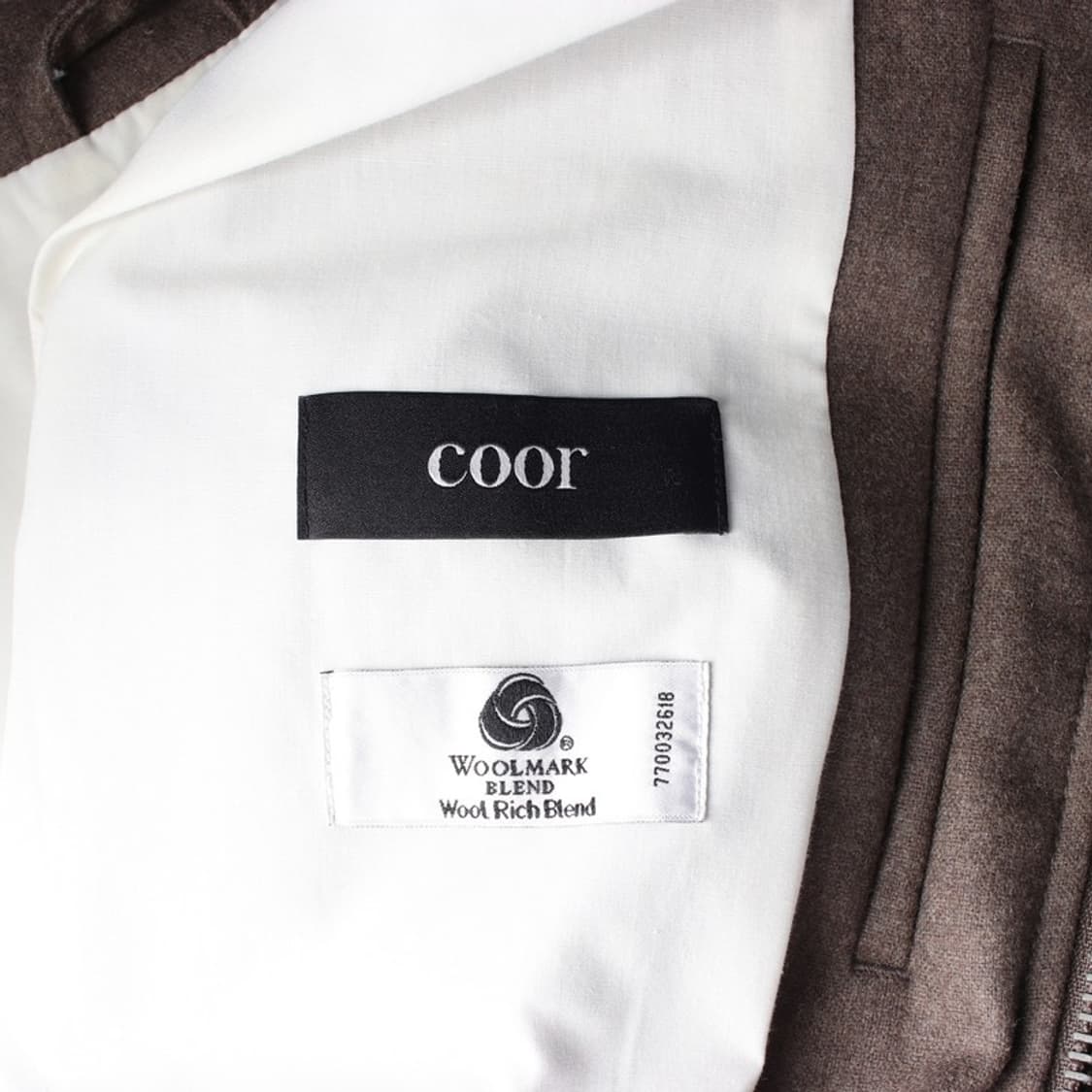 COOR 울 블렌드 브라운 미니멀 블루종 M 상품이미지6