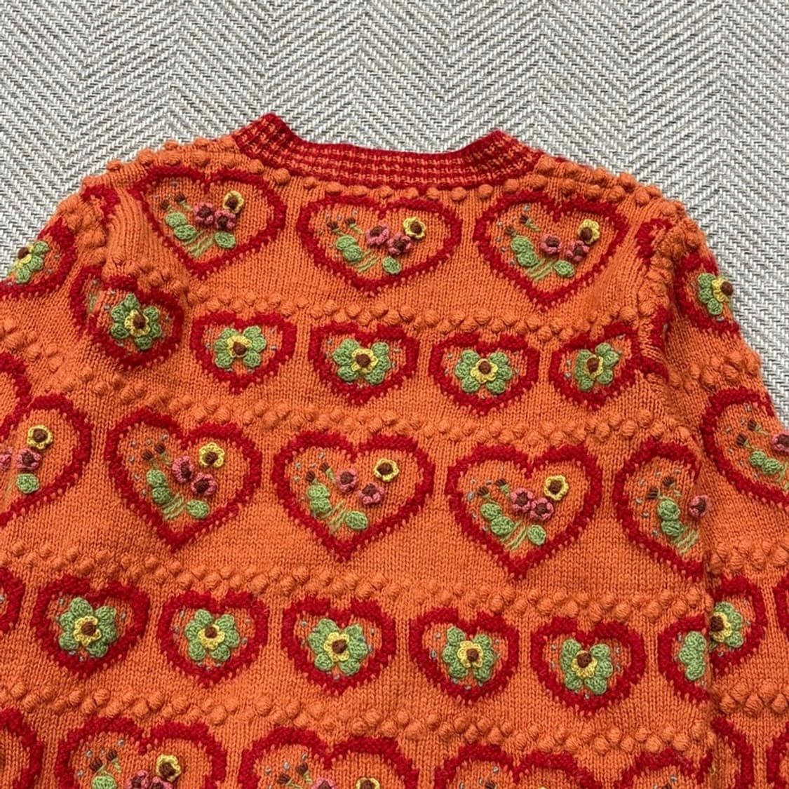 모리걸 핸드메이드 자수 가디건 v2725 상품이미지4