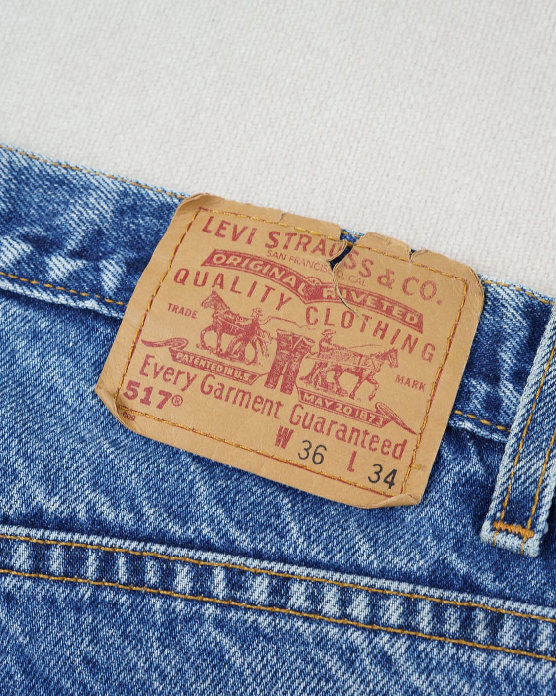 (허리 45.5) 00s 리바이스 517 부츠컷 데님 팬츠 상품이미지9