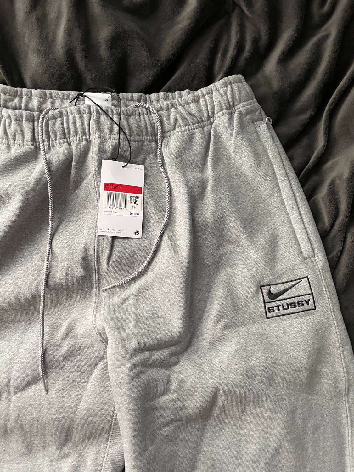 나이키 스투시 NRG 스웻팬츠 그레이 택포함 새상품 상품이미지1