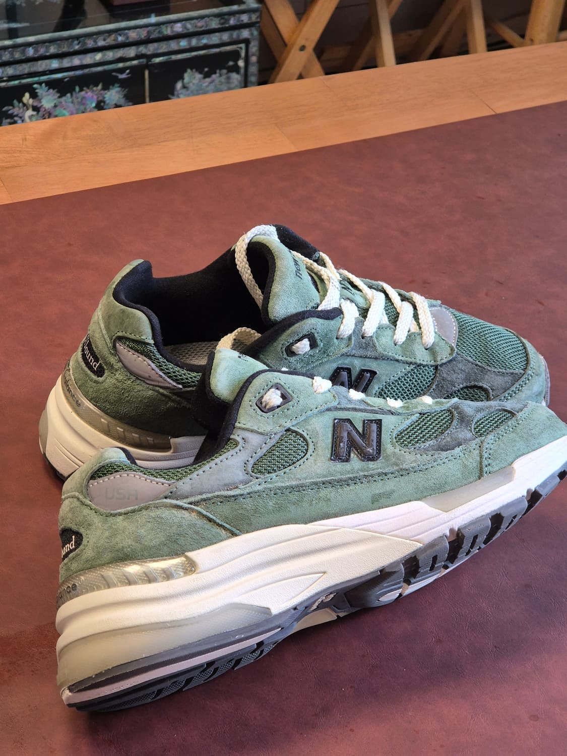 240 뉴발란스 xJJJ 자운드992 메이드인 USA 모시그린 상품이미지6