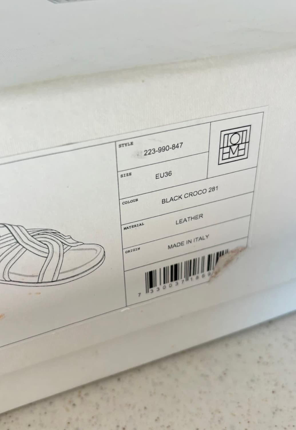 TOTEME 토템 레더 스트랩 샌들 eu36 / 230사이즈 상품이미지6