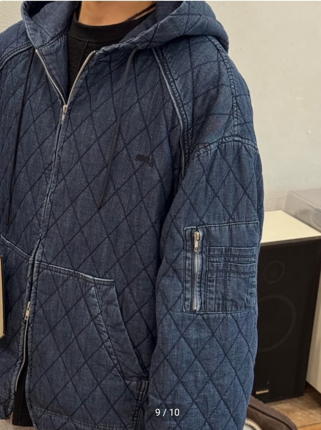 준지 24FW 퀼팅 마원 후드 데님 점퍼 상품이미지10