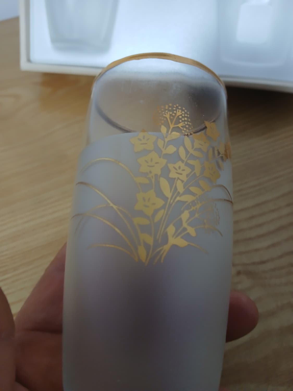 일본 빈티지 카메이 글라스 유리잔5P 셋트 상품이미지4