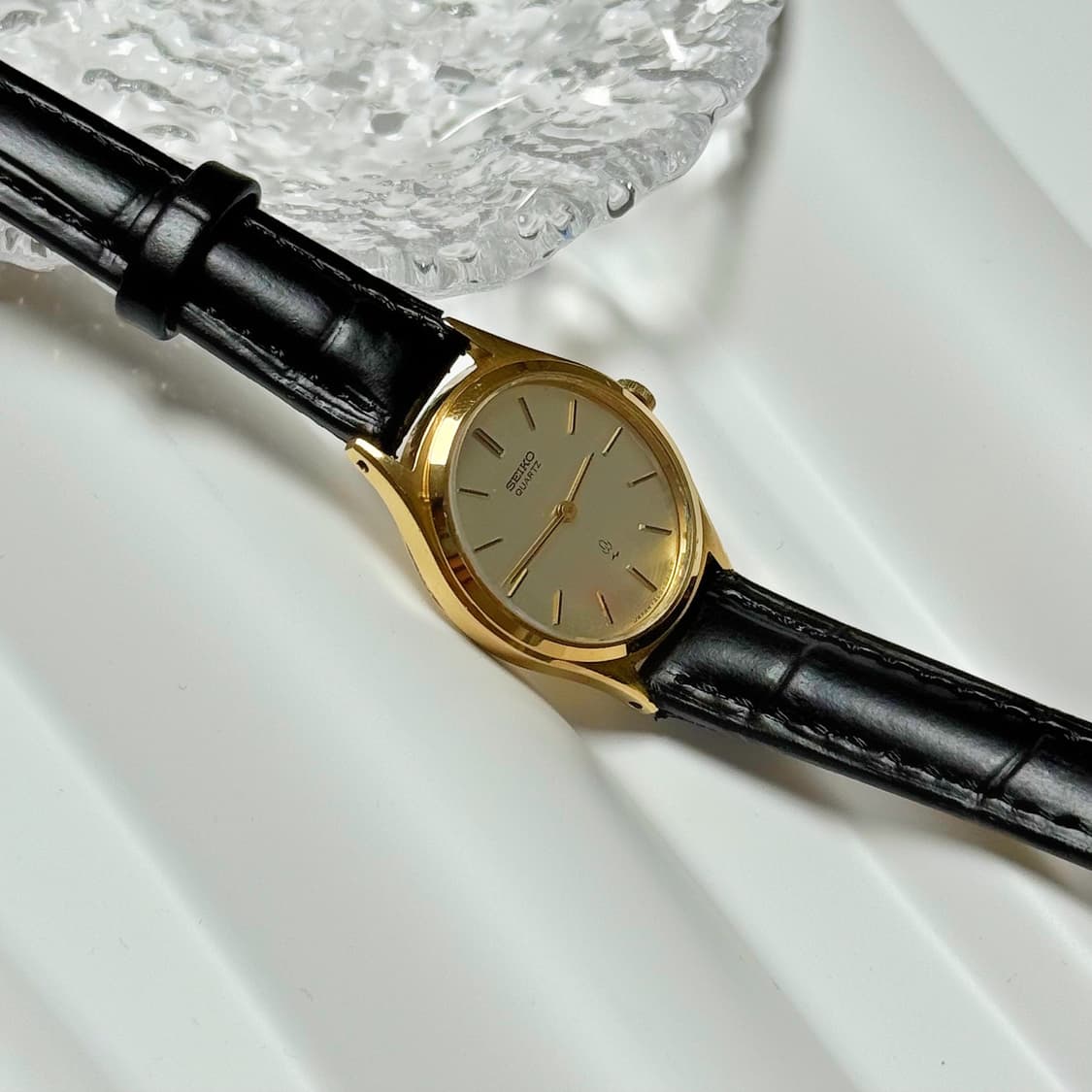 80's90's 세이코 빈티지 금장 라운드 드레스 시계 상품이미지1