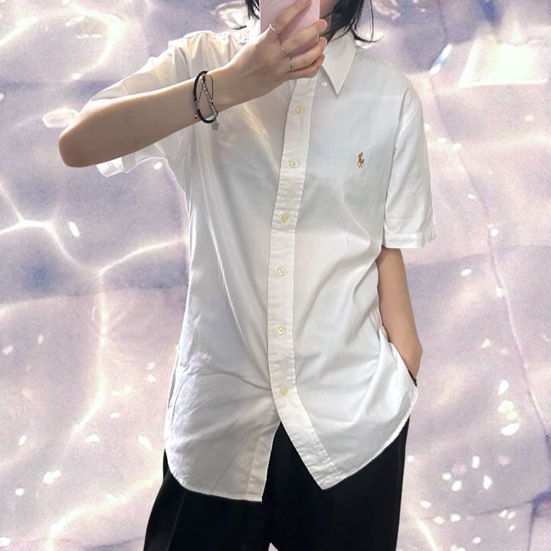 폴로 랄프로렌 멀티 로고 반팔 셔츠 화이트 L  상품이미지2