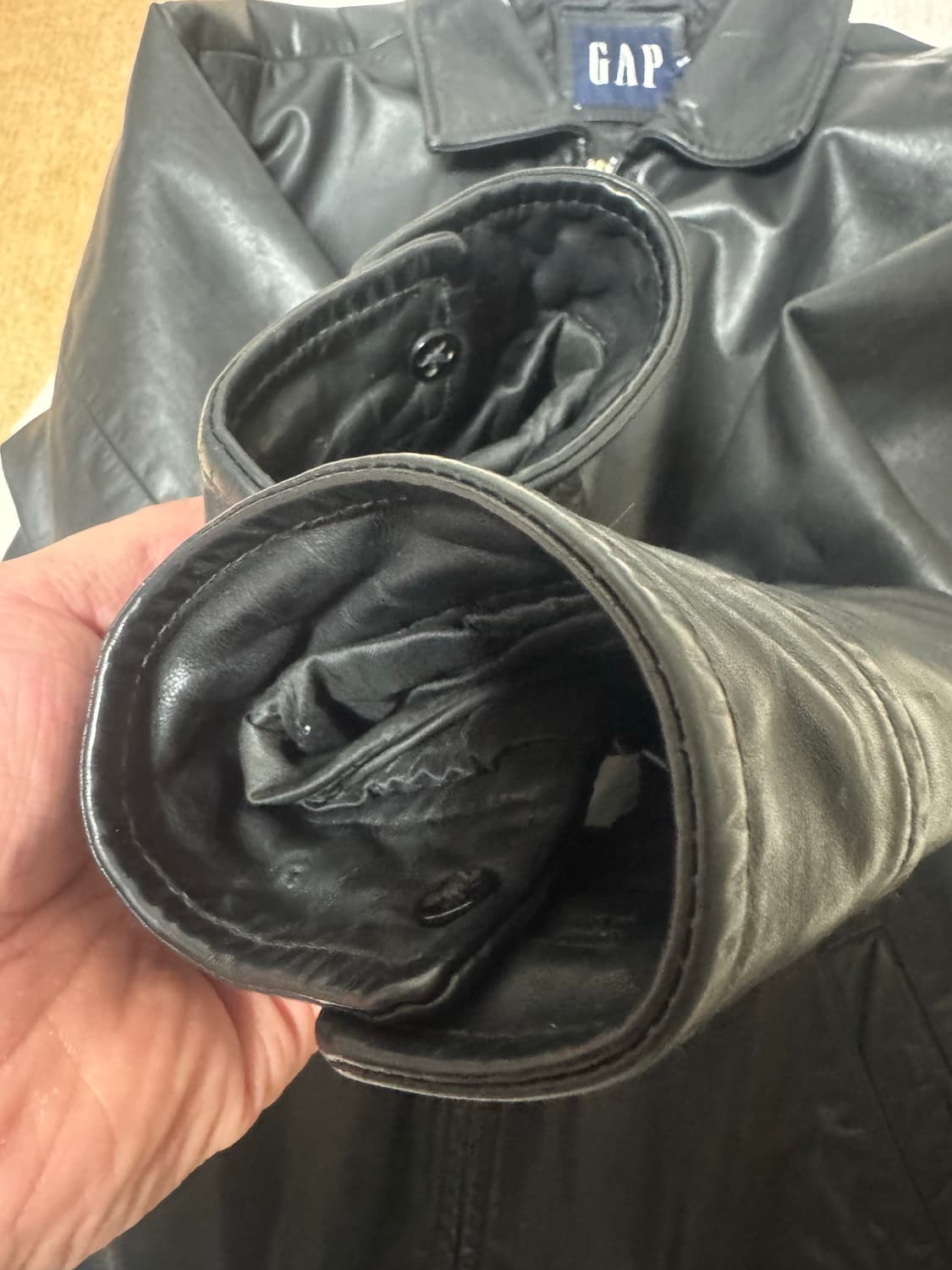 Old gap 올드갭 빈티지 레더자켓 가죽 자켓 상품이미지7